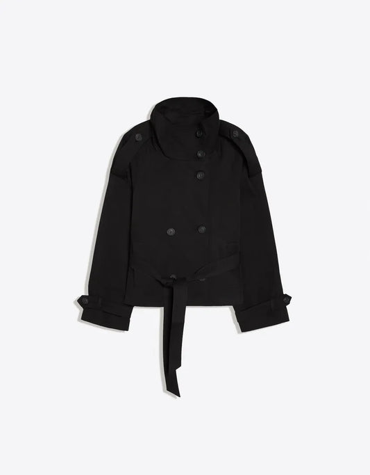 Funnel Neck Trench Jacket